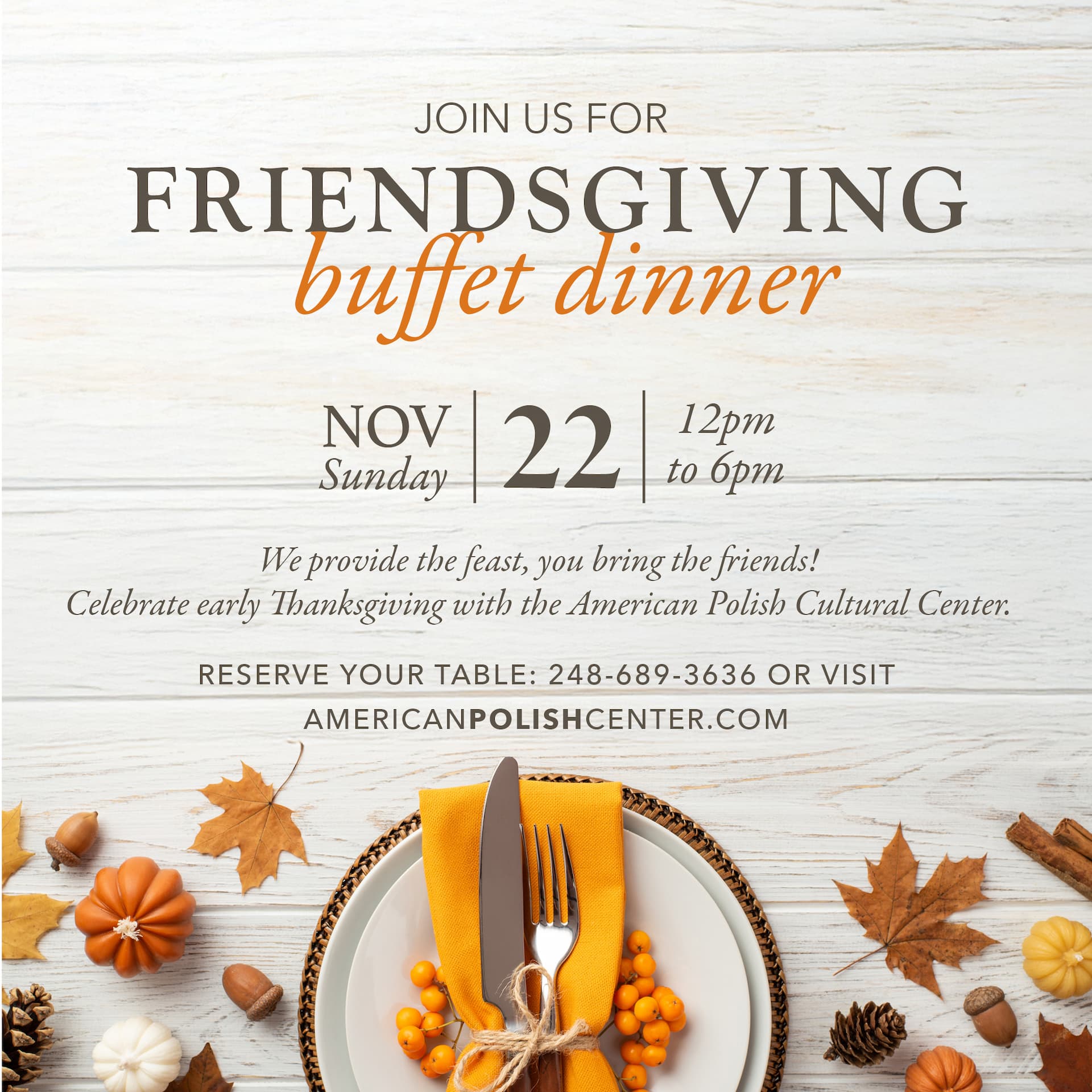 Friendsgiving Poster